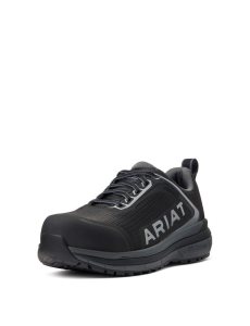 Botas De Trabajo Ariat Outpace Composite Puntera Seguridad Shoe Mujer Negras | UJLC32184