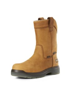 Botas De Trabajo Ariat Turbo Pull-On Impermeables Carbon Puntera Hombre Multicolor | FTZA28341