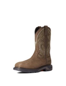 Botas De Trabajo Ariat WorkHog XT Cottonwood Carbon Puntera Hombre Marrones | RNJA98342