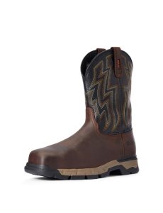 Botas Impermeables Ariat Rebar Flex Western Composite Puntera Trabajo Hombre Marrones Oscuro | QCAX67831