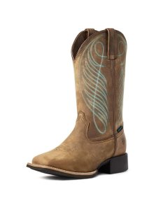 Botas Impermeables Ariat Round Up Anchos Square Puntera Western Mujer Marrones | ADEL52389