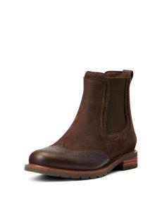 Botas Impermeables Ariat Wexford Brogue Impermeables Mujer Chocolate Marrones | JBZS57860