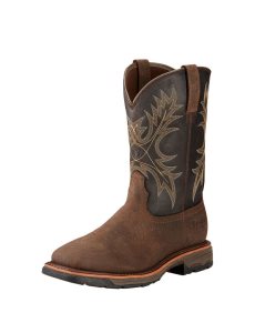 Botas Impermeables Ariat WorkHog Trabajo Hombre Marrones | GQAM58374