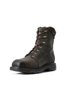 Botas Impermeables Ariat WorkHog XT 8' Side Zip Carbon Puntera Trabajo Hombre Marrones | RFQY13528