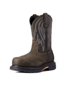 Botas Impermeables Ariat WorkHog XT Tumbleweed Carbon Puntera Trabajo Hombre Cafe | SFVU45763