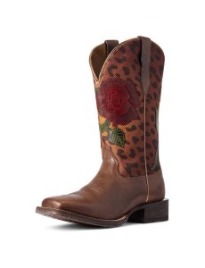 Botas Occidentales Ariat Circuit Rosa Mujer Multicolor | OBAE87034