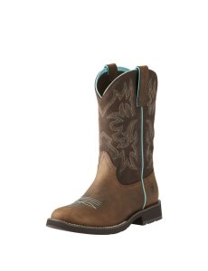 Botas Occidentales Ariat Delilah Round Puntera Mujer Marrones | DGRU41683