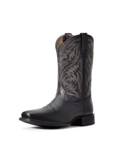 Botas Occidentales Ariat Deporte Herdsman Hombre Negras | RTPI25879