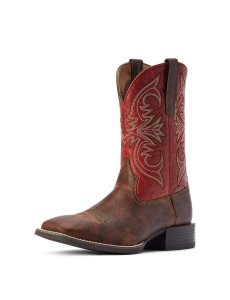 Botas Occidentales Ariat Deporte Pardner Hombre Marrones | EWOV57139