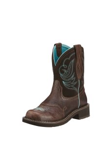 Botas Occidentales Ariat Fatbaby Heritage Dapper Mujer Azul Real Chocolate | NBYE47185