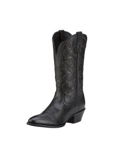 Botas Occidentales Ariat Heritage R Puntera Mujer Negras | LXVB75839