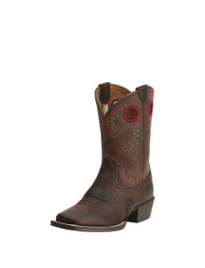 Botas Occidentales Ariat Heritage Roughstock Niños Marrones | HKNJ48761