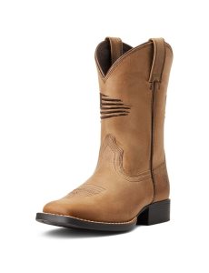 Botas Occidentales Ariat Patriot Ii Niños Marrones | DCOW89423