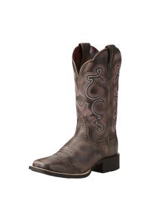 Botas Occidentales Ariat Quickdraw Mujer Chocolate | LDXY09872