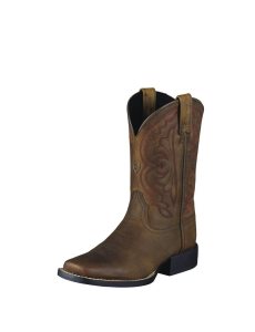 Botas Occidentales Ariat Quickdraw Niños Marrones | SQBY52618