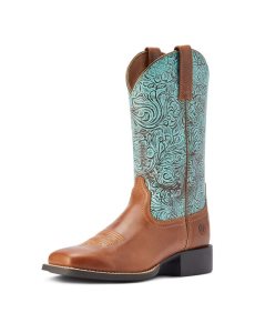 Botas Occidentales Ariat Round Up Anchos Square Puntera Mujer Marrones | IPYZ51430