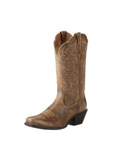 Botas Occidentales Ariat Round Up Square Puntera Mujer Multicolor | IYQP87926