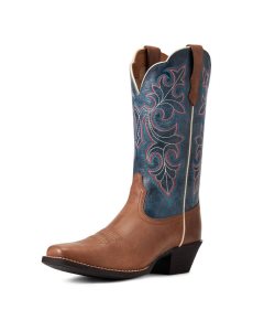 Botas Occidentales Ariat Round Up Square Puntera Mujer Marrones | RQVN89234