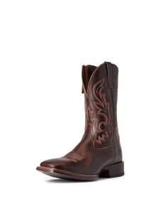 Botas Occidentales Ariat Slim Zip Ultra Hombre Rojas Marrones | LVZG03198