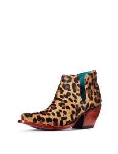 Botines Ariat Dixon Haircalf Western Mujer Leopardo | DJFN42396