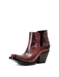 Botines Ariat Dixon Western Mujer Rojas Serpent | YBUR35074