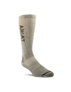 Calcetines Ariat Ligeros Merino Lana Blend Mid Calf Steel Puntera Trabajo 2PCS Hombre Negras | ZYRW04692