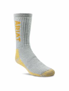 Calcetines Ariat Ultimate Thermal Lana Blend Trabajo 2PCS Mujer Gris Naranjas | SJIV36570