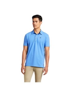 Camisa Polo Ariat Medal Hombre Azules | TOSB37604