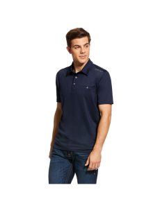 Camisa Polo Ariat Norco Hombre Azul Marino | SQXZ71359