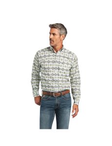 Camisas De Traje Ariat Archer Fitted Hombre Blancas | HJGT45981