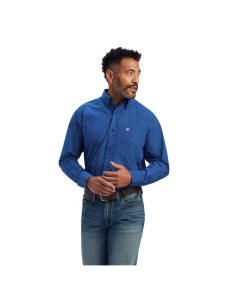 Camisas De Traje Ariat Benedict Classic Fit Hombre Azules | AORP59167