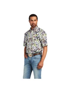 Camisas De Traje Ariat Blaine Classic Fit Hombre Blancas | NTSO75062