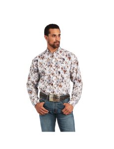 Camisas De Traje Ariat Bryant Classic Fit Hombre Blancas | ASQI59026