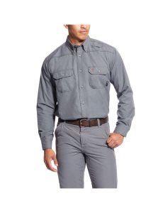 Camisas De Traje Ariat FR Featherlight Trabajo Hombre Gris | SMRQ38761