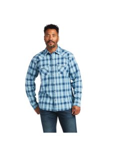 Camisas De Traje Ariat Harper Retro Fit Hombre Azules | LHBG72490