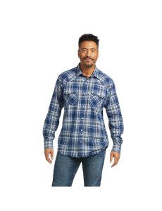 Camisas De Traje Ariat Hempstead Retro Fit Hombre Indigo | FKTL16084