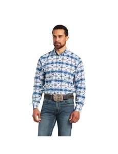 Camisas De Traje Ariat Irvin Classic Fit Hombre Blancas | SXVZ73584