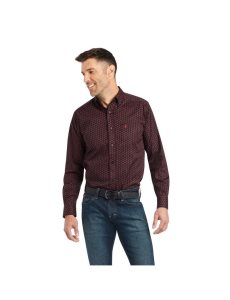 Camisas De Traje Ariat Kayne Stretch Fitted Hombre Negras | EHVK05723