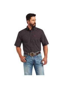 Camisas De Traje Ariat Major Classic Fit Hombre Negras | GMYR82691