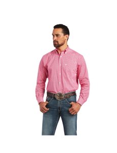 Camisas De Traje Ariat Malachi Stretch Classic Fit Hombre Rosas Claro | BMUZ21048