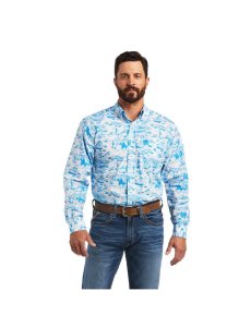 Camisas De Traje Ariat Marcus Classic Fit Hombre Blancas | ZELH28013