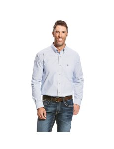 Camisas De Traje Ariat Pro Series Dayne Mini Stripe Hombre Azules | SUYB27614