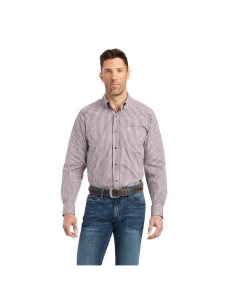 Camisas De Traje Ariat Pro Series Francis Classic Fit Hombre Burdeos | TFVD08512