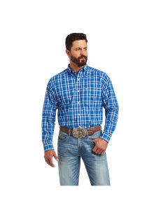 Camisas De Traje Ariat Pro Series Mason Classic Fit Hombre Azules | GLPH05731