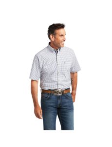 Camisas De Traje Ariat Pro Series Taha Stretch Classic Fit Hombre Blancas | TVSI09531