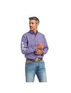 Camisas De Traje Ariat Pro Series Team Slane Classic Fit Hombre Moradas | HBKA25840