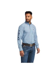 Camisas De Traje Ariat Pro Series Team Shay Fitted Hombre Blancas | VBMI37846