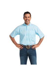 Camisas De Traje Ariat Qusay Stretch Classic Fit Hombre Multicolor | QSMZ95613