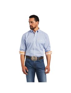 Camisas De Traje Ariat Relentless Alacrity Stretch Classic Fit Hombre Azules | XGTW74309