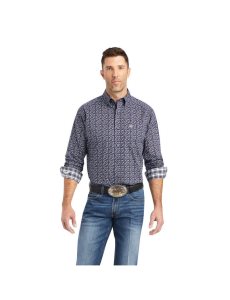 Camisas De Traje Ariat Relentless Trailblazer Stretch Classic Fit Hombre Multicolor | HGUO32149